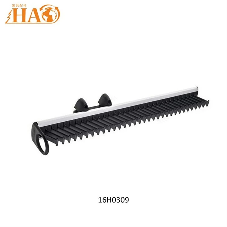 Wardrobe Accessories Side Mount Tie Rack Aluminum Alloy Multifunctional Rack