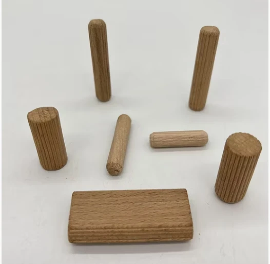 Shelf Fluted Beveled Ends Wood Dowel Pins factory