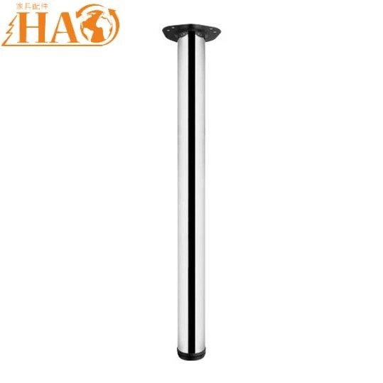 Table Leg Adjustable Steel Round Furniture Leg